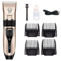 Dog shaver pet electric clippers with titanium ceramic blade and 4-piece positioning comb
