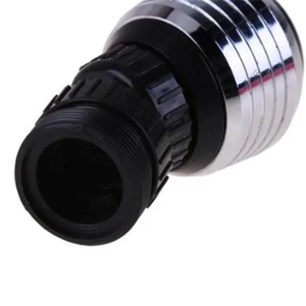 Black multifunctional kitchen plastic faucet with chrome-plated ABS nozzle and two spray functions