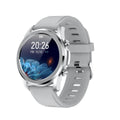 Youth2 black zinc alloy smart bracelet with screen displaying body temperature.