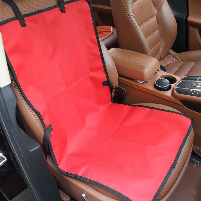 Waterproof Oxford fabric car dog seat cover 106x46.5cm in blue provides seat protection from pet mess