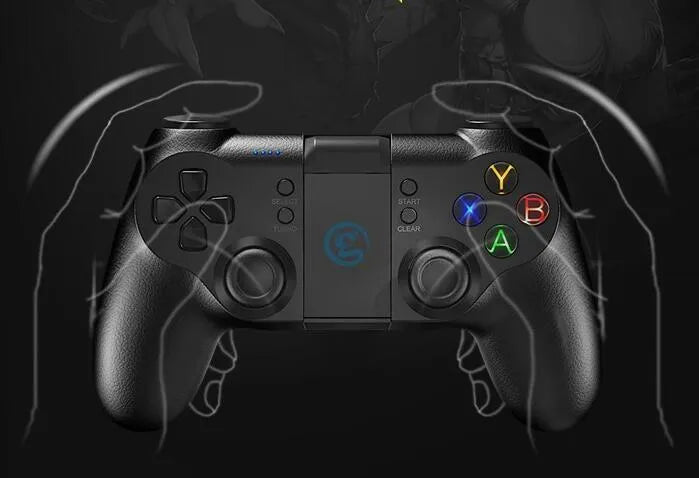 T1 rechargeable smartphone gamepad with vibration, Bluetooth and 2.4G wireless, 162mm size