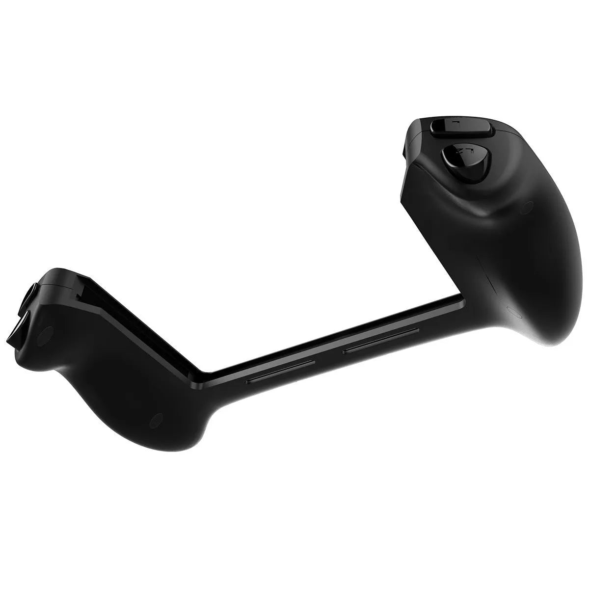 Black Nintendo Switch compatible wireless gamepad controller with ergonomic grips and Type-C connector.