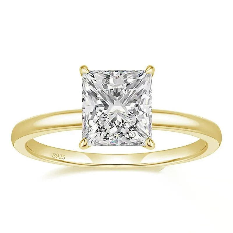 925 sterling silver geometric round ring for women in silver, gold, and rose gold colour options.