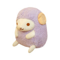 Cute sitting little sheep doll plush toy in pink colour with super soft short plush fabric