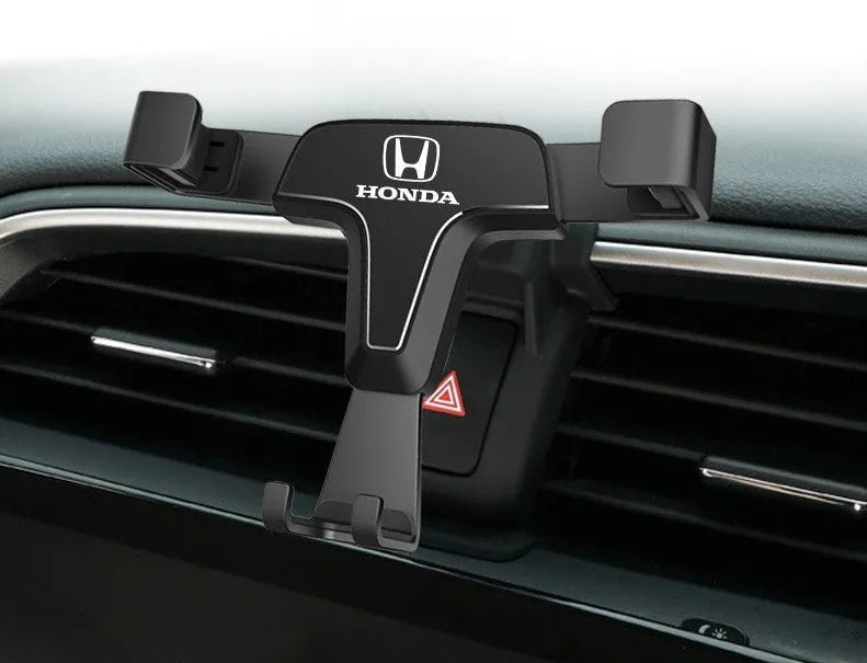 Car phone bracket snap-on gravity support for dashboard outlet in Athens Black