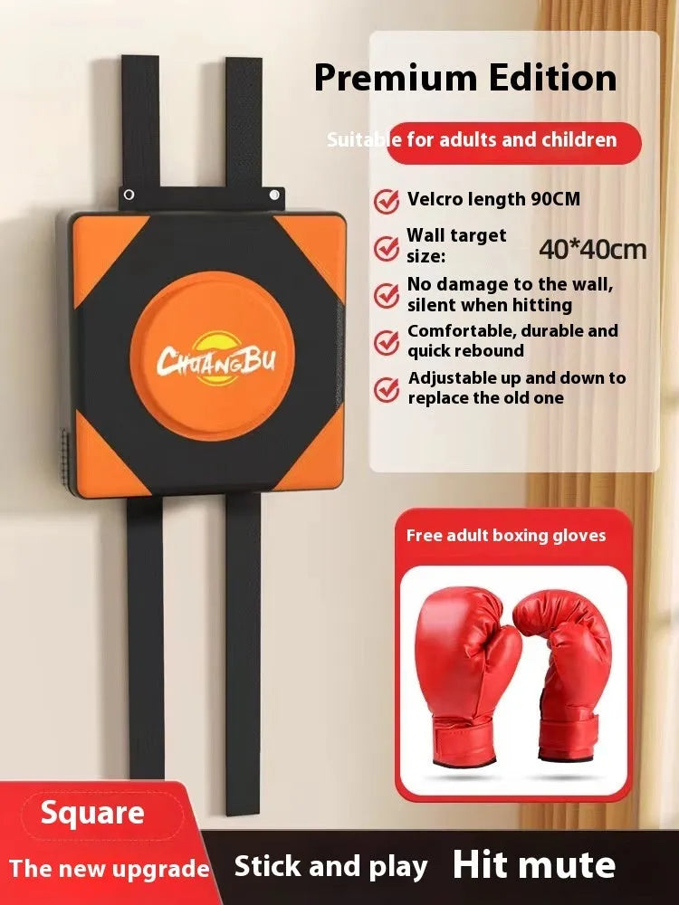 Hanging boxing wall target with multiple size options including round and square shapes