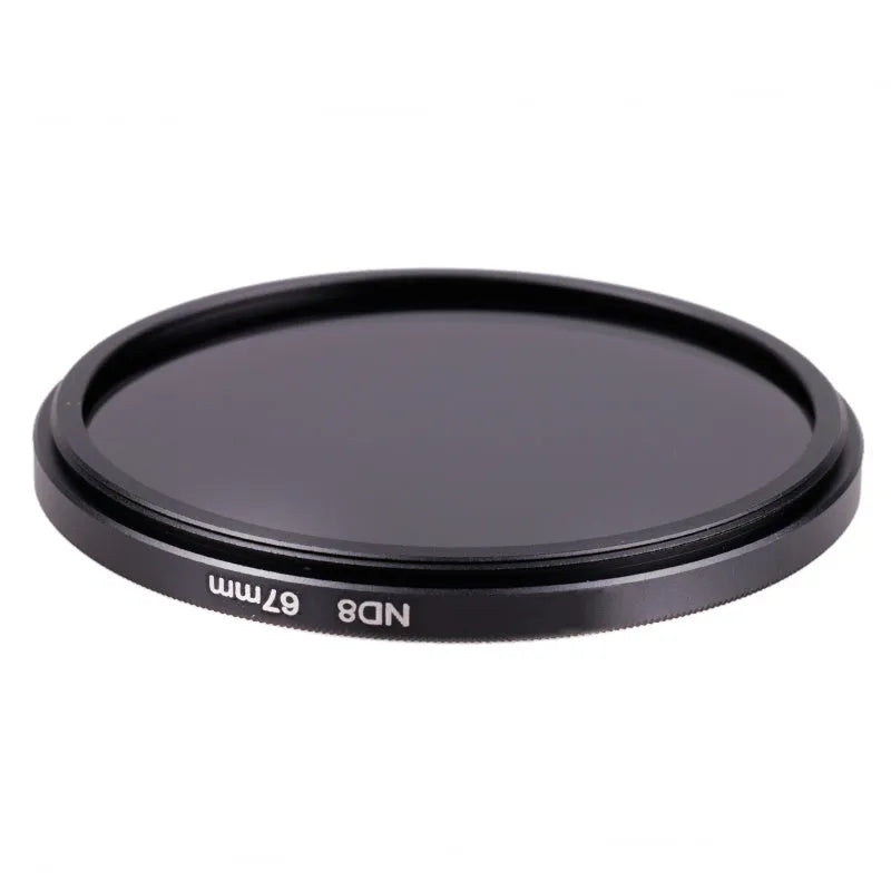 ND8 neutral density filter for digital cameras with aviation aluminium frame and optical resin lens