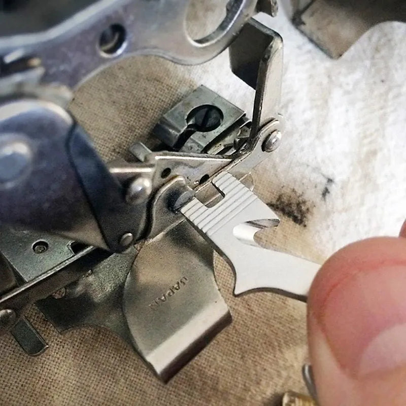 Silver 20-in-1 stainless steel multi tool keyring with screwdrivers, wrench, and bottle opener