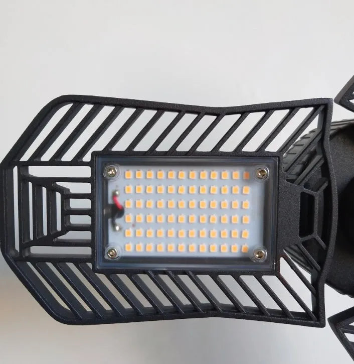 Waterproof industrial foldable LED garage lamp with die-cast aluminium body and adjustable design
