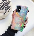 Frosted marble PC phone case for Samsung Galaxy, black white colour option