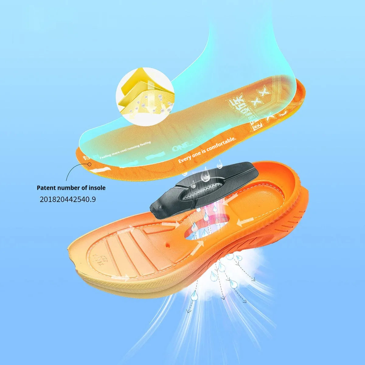 Men's low-top running shoes in various colours with rubber sole and PU mesh upper.
