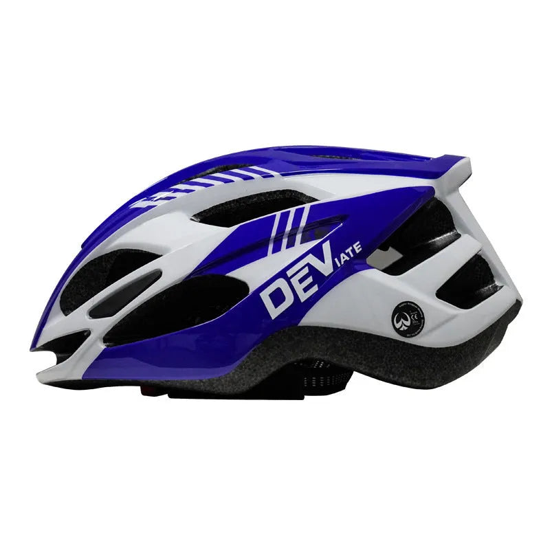 Adult plus size cycling helmet in Size L showing artistic graphics and ventilation channels