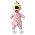 Pineapple velvet squeaky pet toy in pink, green, or yellow, 35cm long and 12cm wide, for dogs and cats