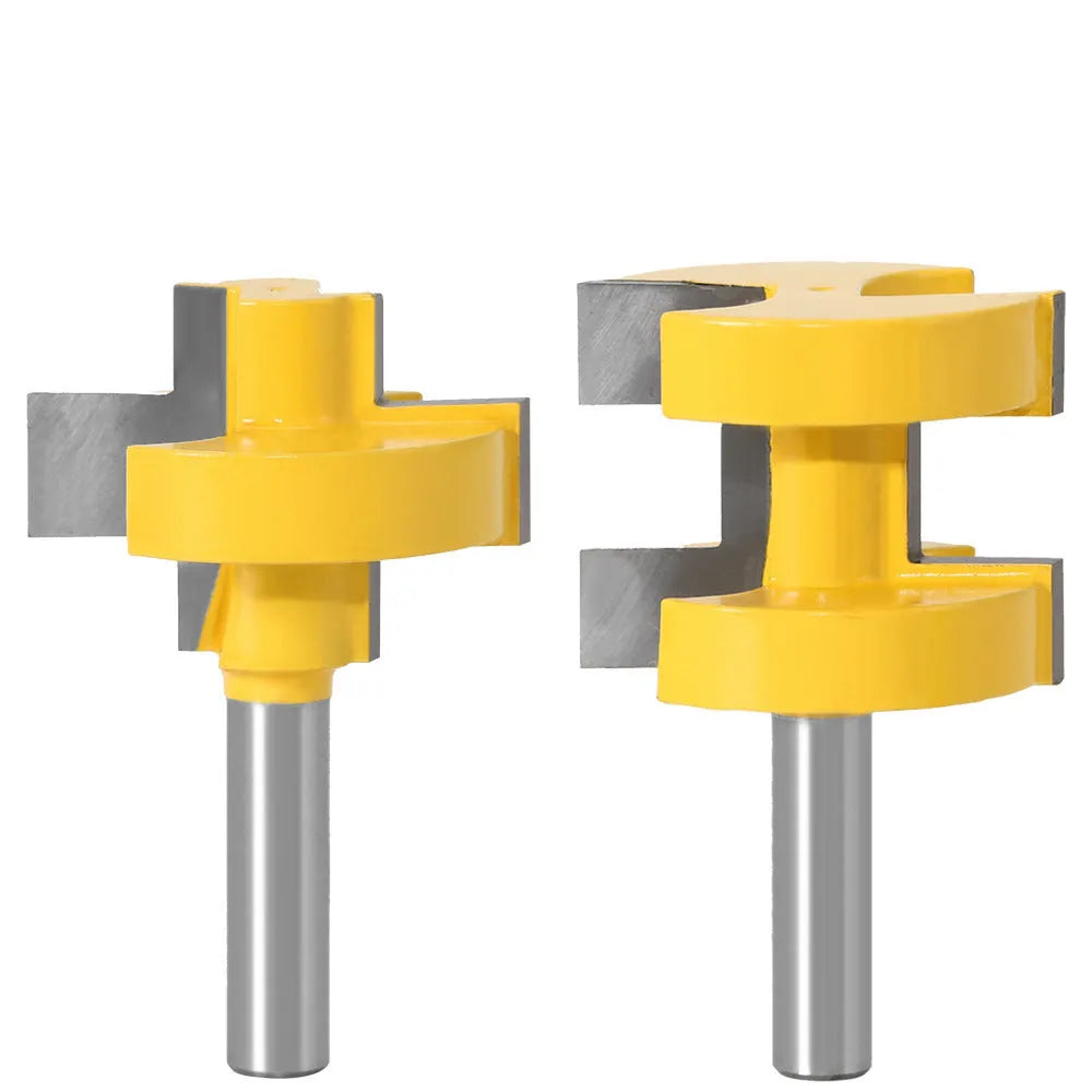 Yellow hard alloy T-slot milling cutter with 30mm blade and 8mm shank