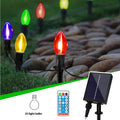 Solar remote control outdoor Christmas decoration light with lithium battery, SMD lamp beads, IP44 for garden park