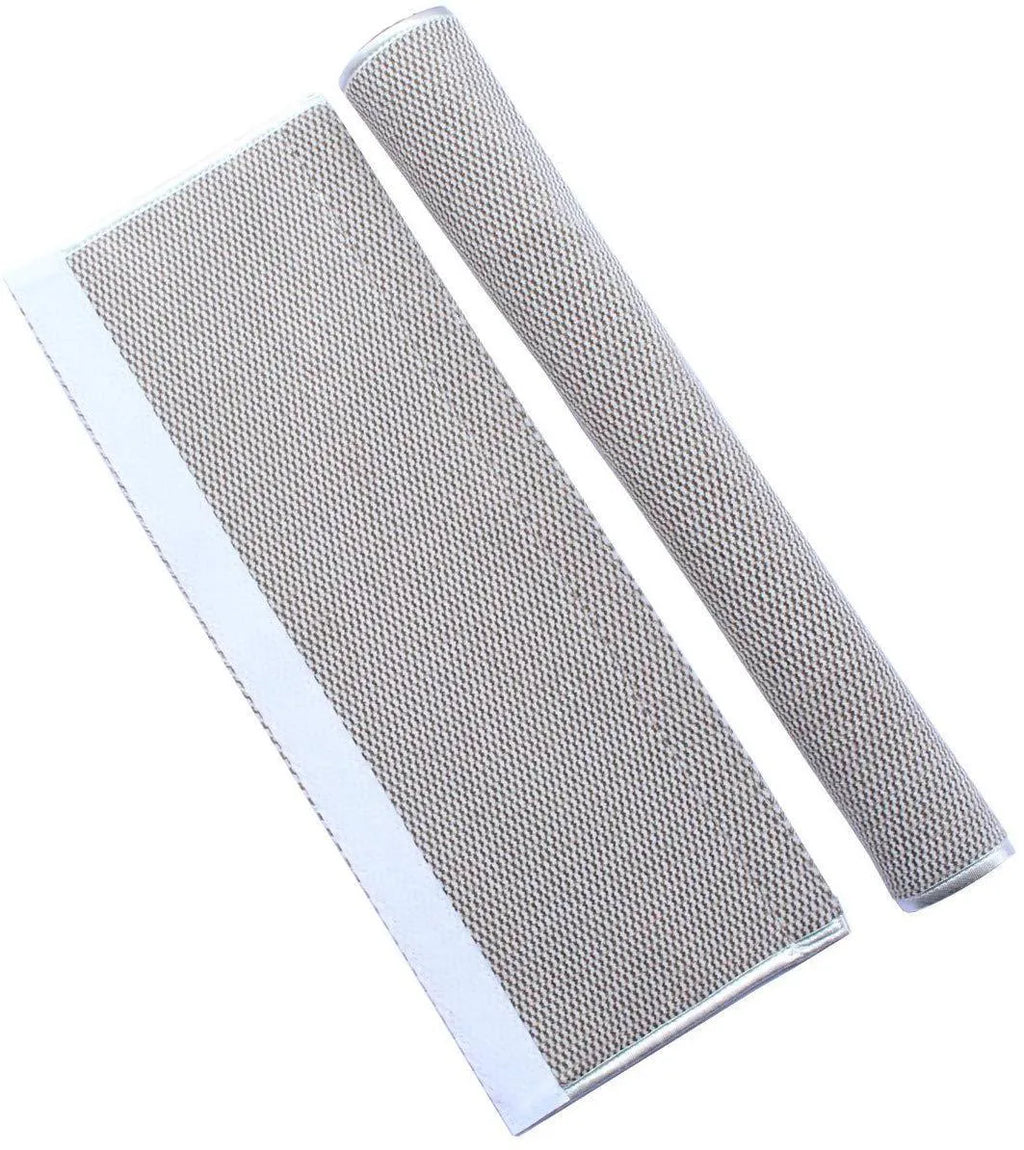 Grey solar-powered outdoor wall lamp with solar panel and LED lights for garden decoration