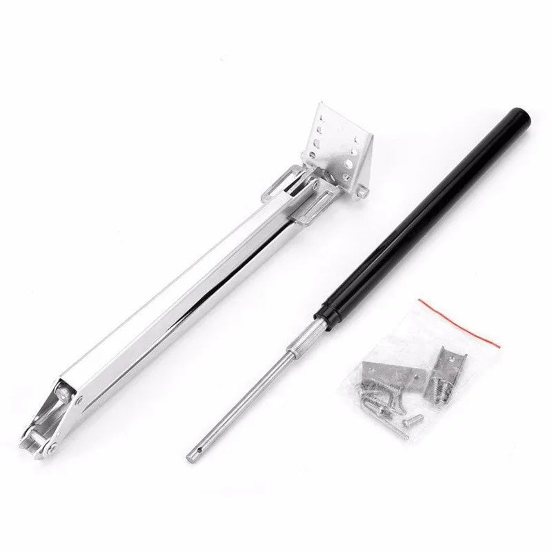 Automatic aluminium alloy greenhouse window opener kit in silver and black colours