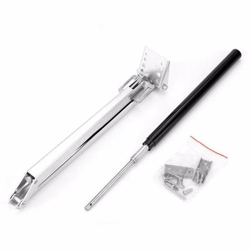 Automatic aluminium alloy greenhouse window opener kit in silver and black colours