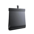 Black PVC car trash bag handbag shape with magnetic attachment, size 360x290x45mm, lock smell and leak-proof