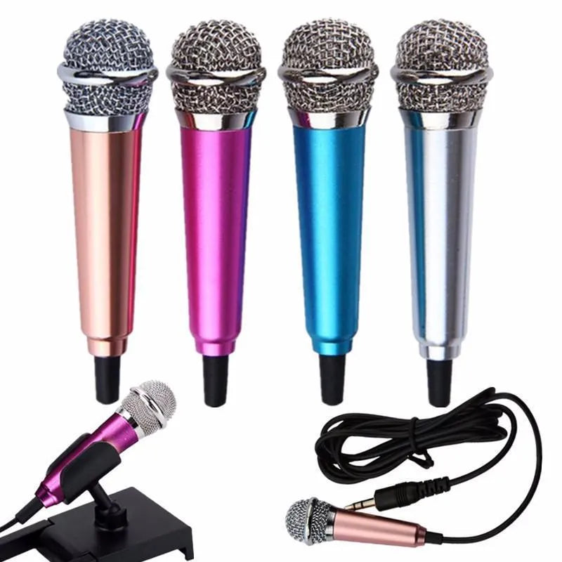 Blue T3 mini wireless condenser karaoke microphone with 3.5mm plug for Android phones.