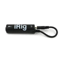 Black guitar tuner audio interface for iPhone iPad iPod with instrument cable