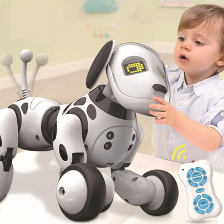 Smart robot dog electronic pet toy with remote control for children aged 8+