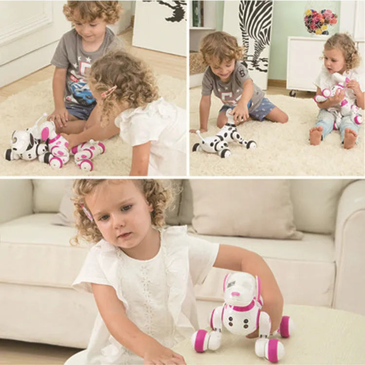 Smart robot dog electronic pet toy with remote control for children aged 8+