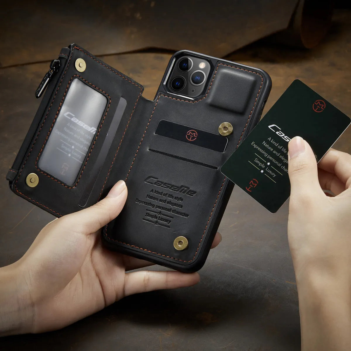 Frosted back iPhone protective case in black, blue, brown, coffee, or wine red colours