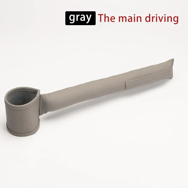 PU leather car seat gap storage box 55cm x 10.8cm x 8.8cm in beige, black, brown, coffee, grey, or red and black