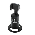 Smart tracking gimbal with 360-degree rotation and clip for smartphone stabilisation in black, pink, or white