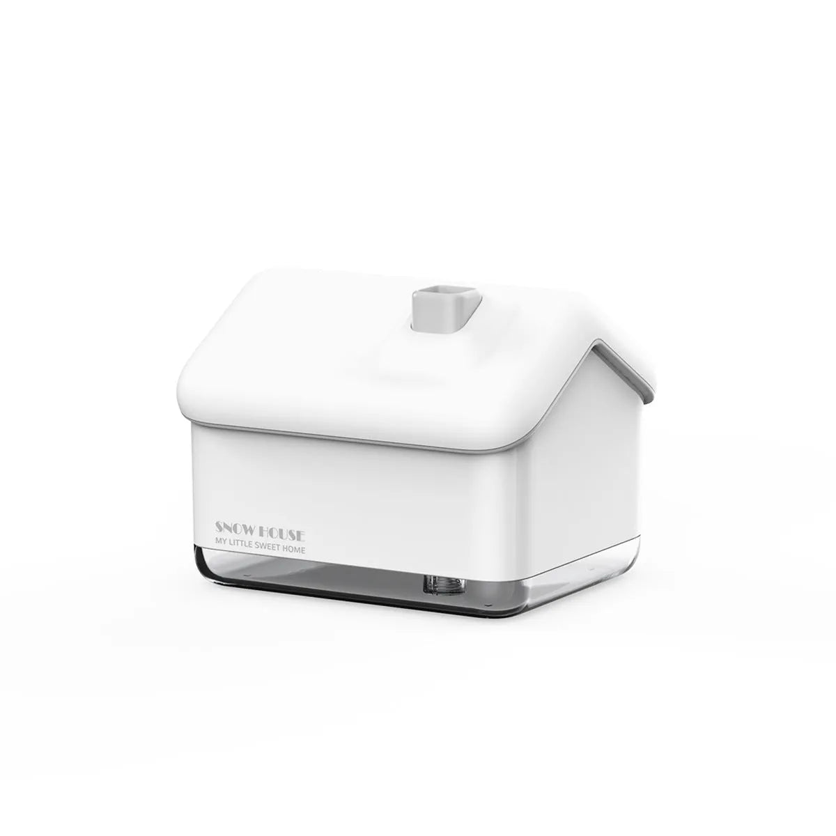 White igloo-shaped ultrasonic humidifier and essential oil diffuser with LED lights and 300ml water tank