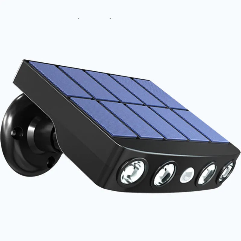 Black induction security wall lamp with motion sensor for outdoor garden villa lighting