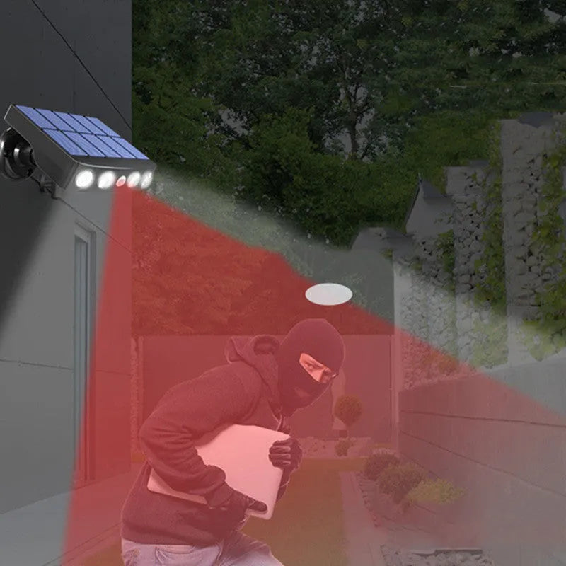 Black induction security wall lamp with motion sensor for outdoor garden villa lighting