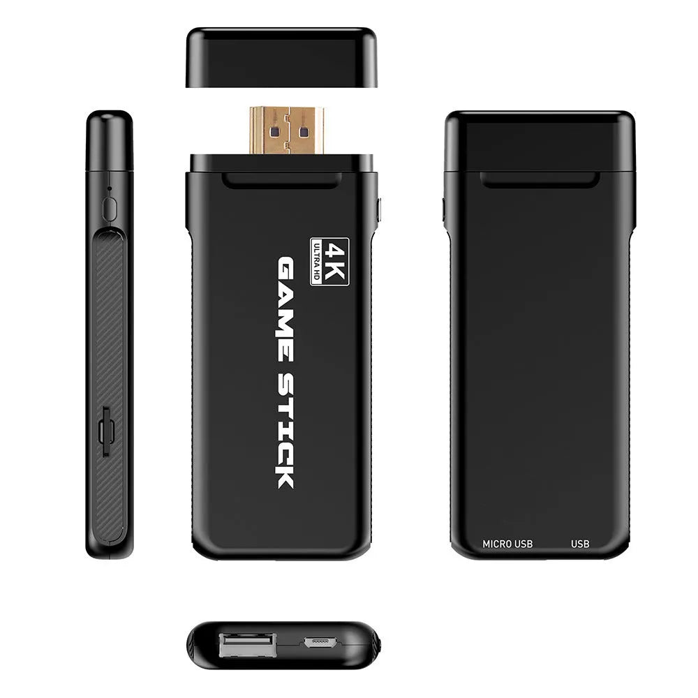 Wireless game console with two controllers, 32GB RAM, HDMI TV connection, plastic, 30x25x8cm
