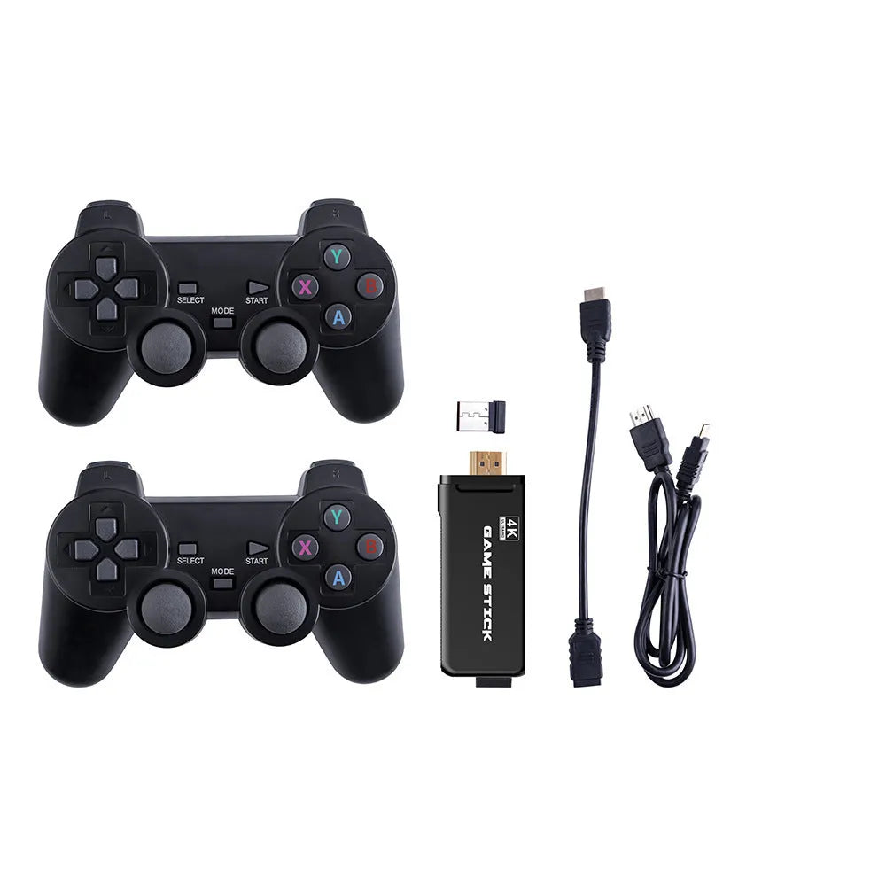 Wireless game console with two controllers, 32GB RAM, HDMI TV connection, plastic, 30x25x8cm