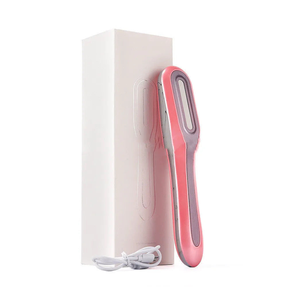 Pink ABS plasma beauty instrument with 1800mAh battery for home cleansing and acne rejuvenation.