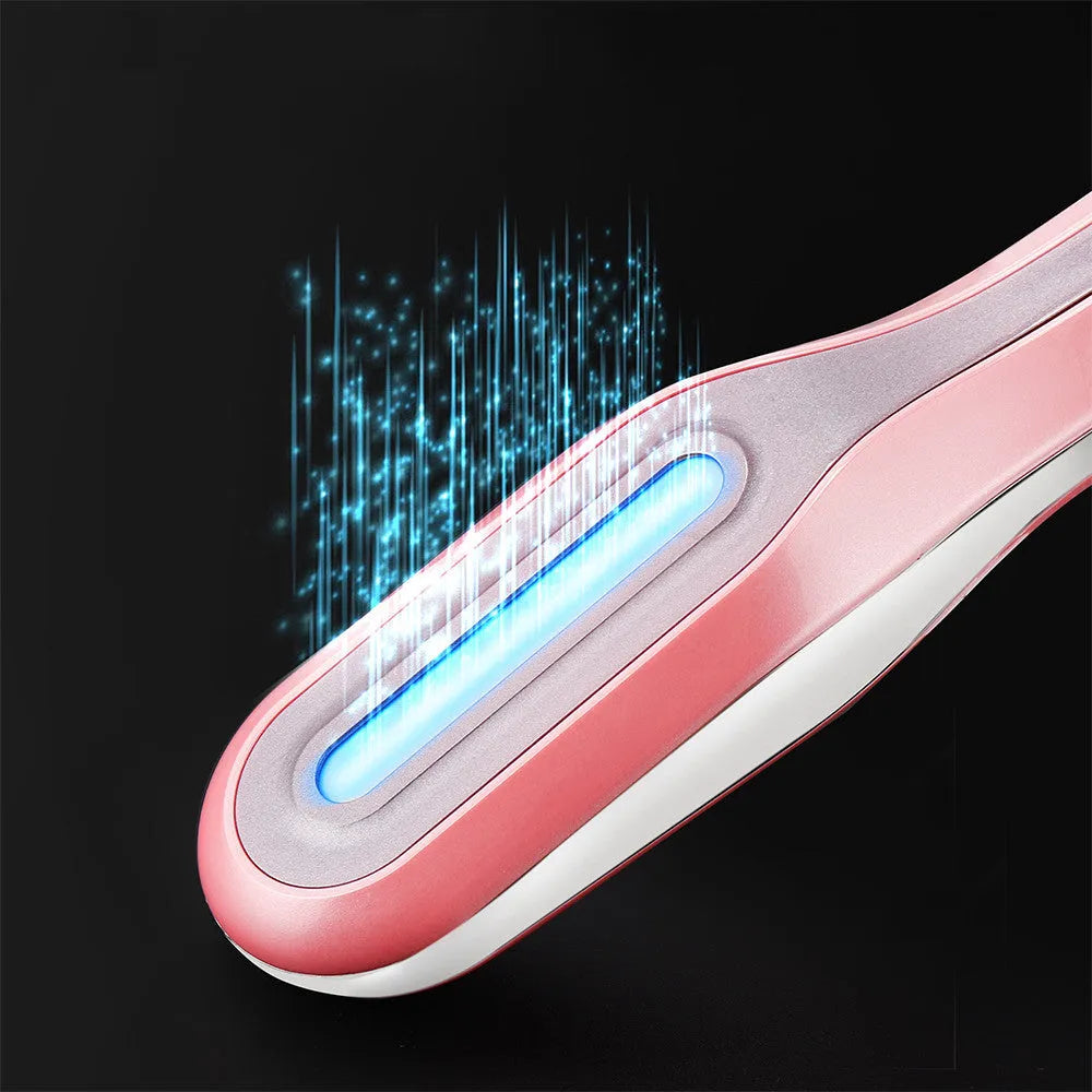 Pink ABS plasma beauty instrument with 1800mAh battery for home cleansing and acne rejuvenation.