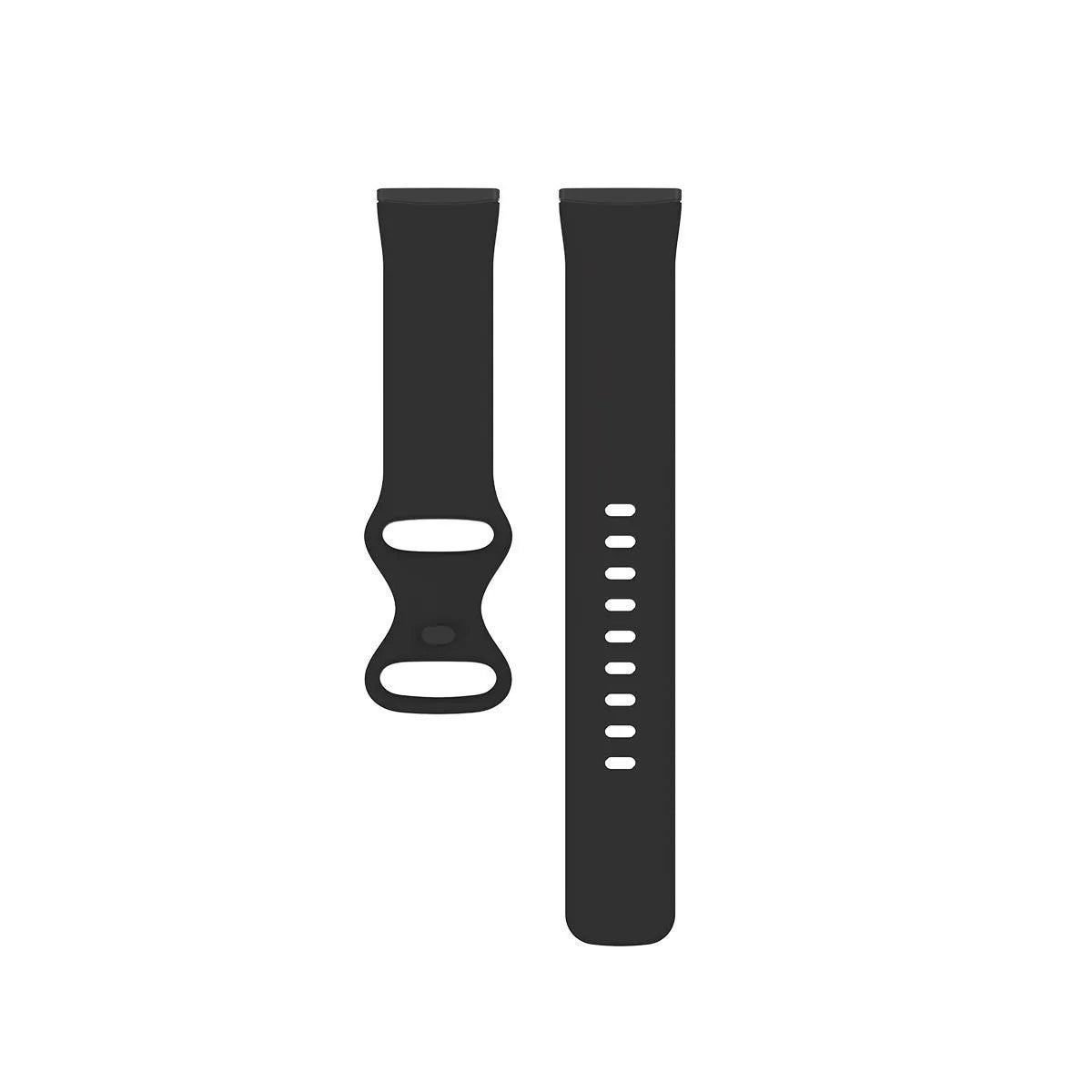Fitbit Versa 3 TPU silicone replacement strap in multiple colours on a white background