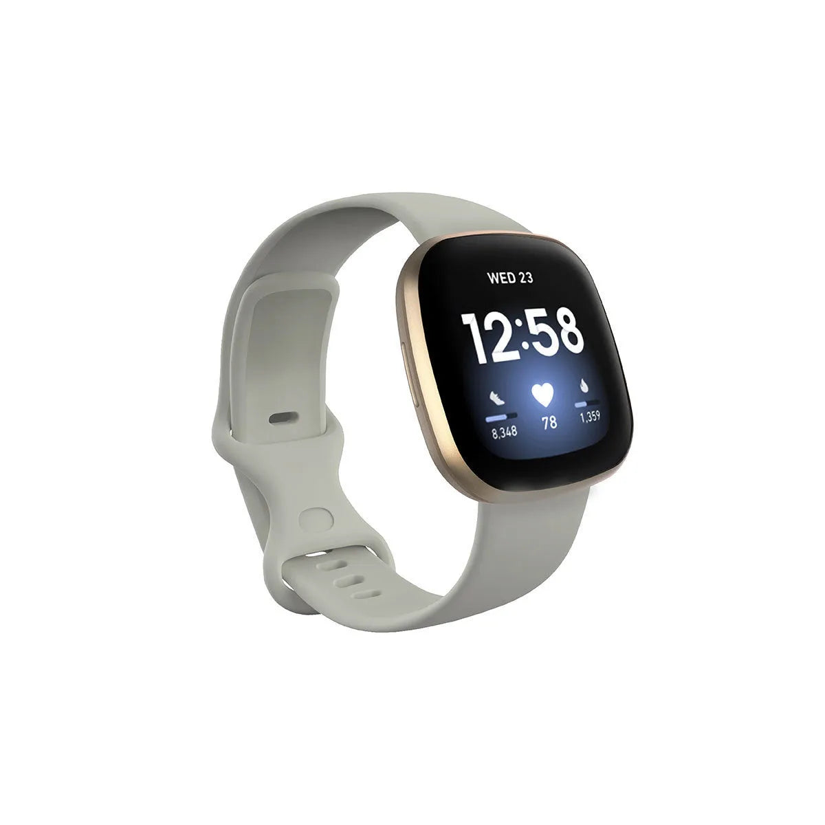 Fitbit Versa 3 TPU silicone replacement strap in multiple colours on a white background