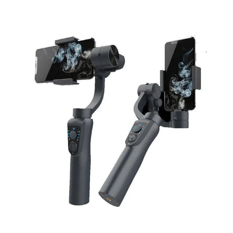 Mobile phone three-axis stabilizer with extension rod and tripod accessories for handheld photography