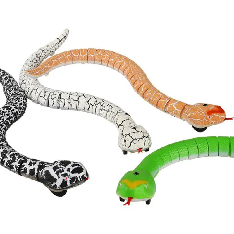 38cm remote control snake toy crawling with retractable tongue, remote control, USB cable, and batteries