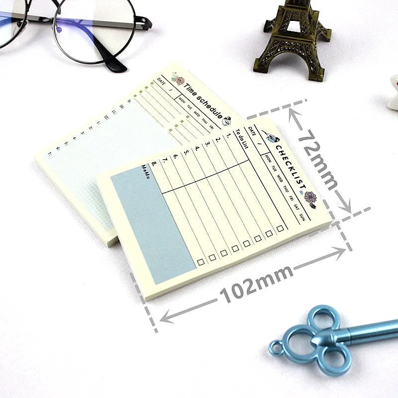 A5 work plan diary notebook showing four cover design options for weekly monthly planning