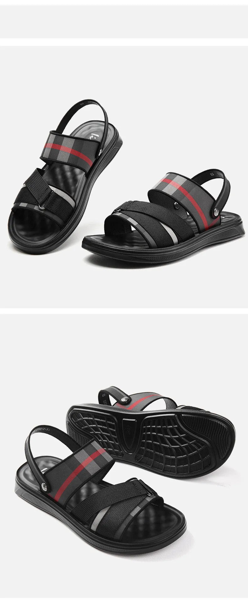Youth leisure sandals with a light blue Lycra upper and polyurethane sole on a white background.