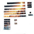 Saturn star engraved mechanical keyboard keycap set with 108+2 keys for Cherry MX compatibility