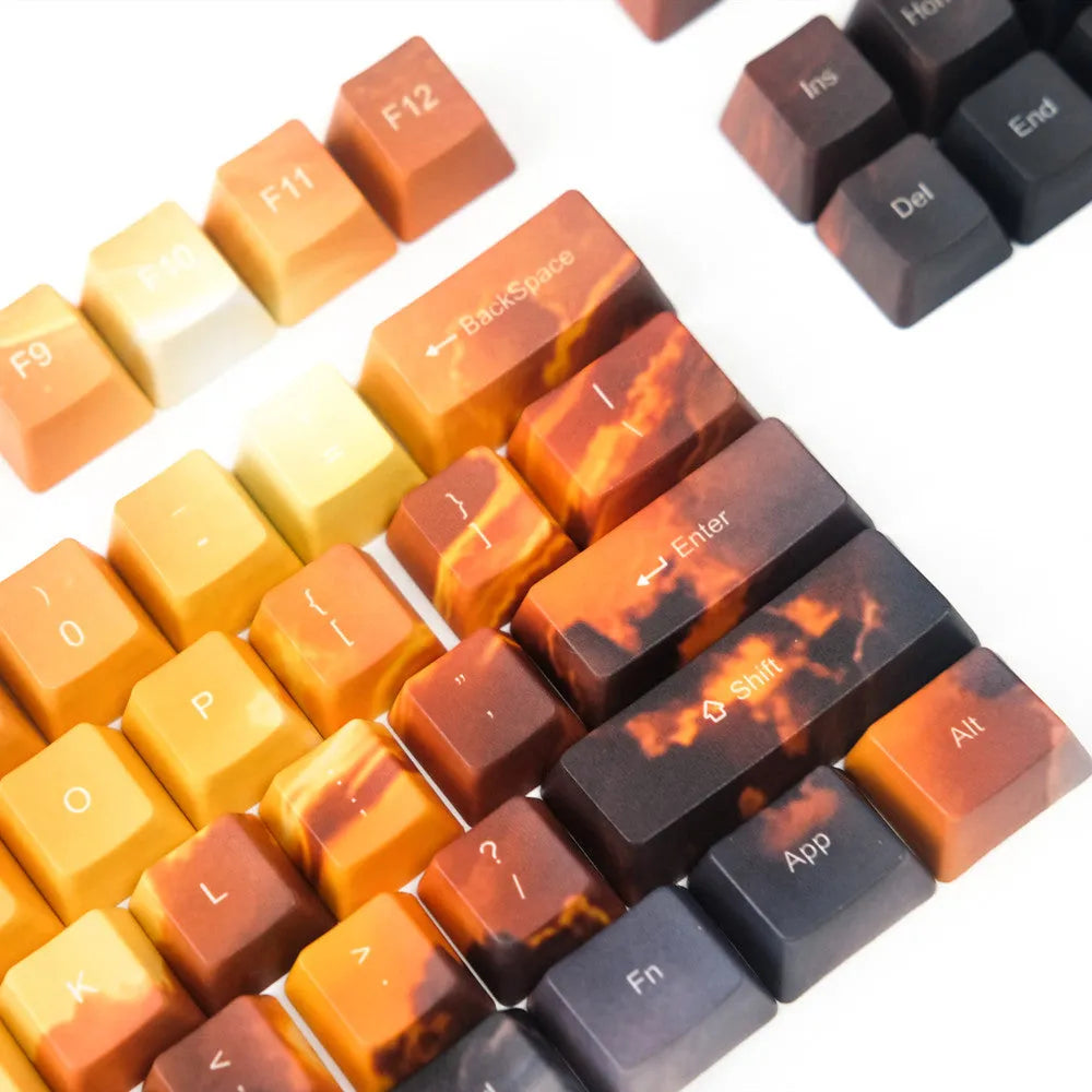 Saturn star engraved mechanical keyboard keycap set with 108+2 keys for Cherry MX compatibility