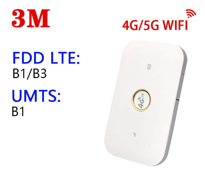 Portable Car 4G Wireless Router 100Mbps with built-in firewall 104mm x 64mm x 15mm
