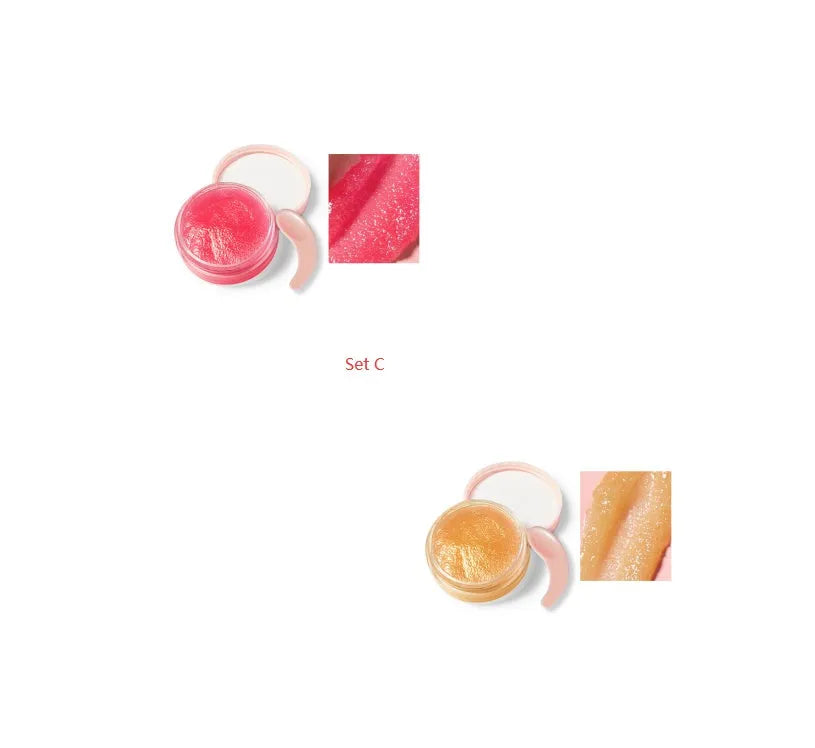 Honey Milk Soft Lip Scrub 8g in pink peach colour in a small pot with lid