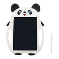 Panda-style LCD electronic drawing board with one-button clear function on a blue ABS plastic frame.