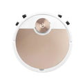 Golden remote control intelligent robot vacuum cleaner with 300mm square design and USB charging port