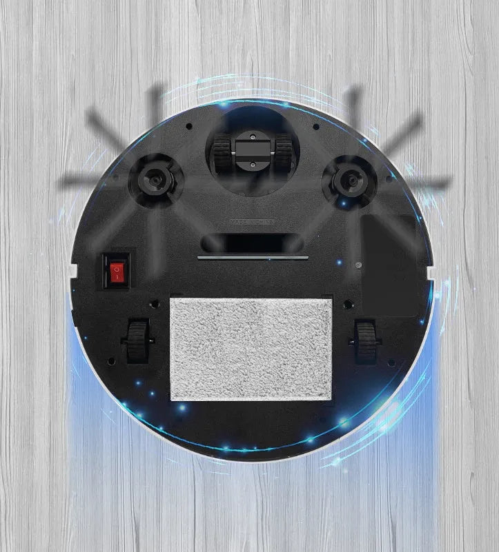 Golden remote control intelligent robot vacuum cleaner with 300mm square design and USB charging port